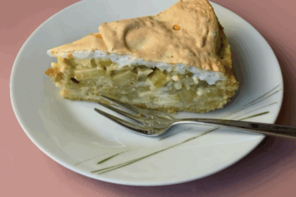 Rhabarberkuchen mit Baiser